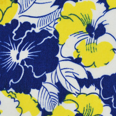 Navy floral with yellow flower