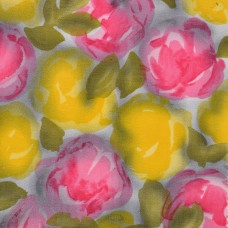 60s watercolor pink yellow floral
